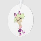 chibi catgirl ornament (voorkant)
