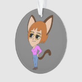 chibi catgirl ornament (voorkant)