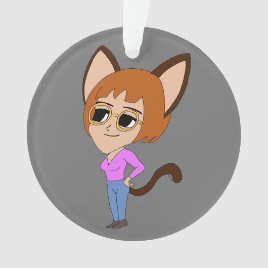 chibi catgirl ornament (voorkant)
