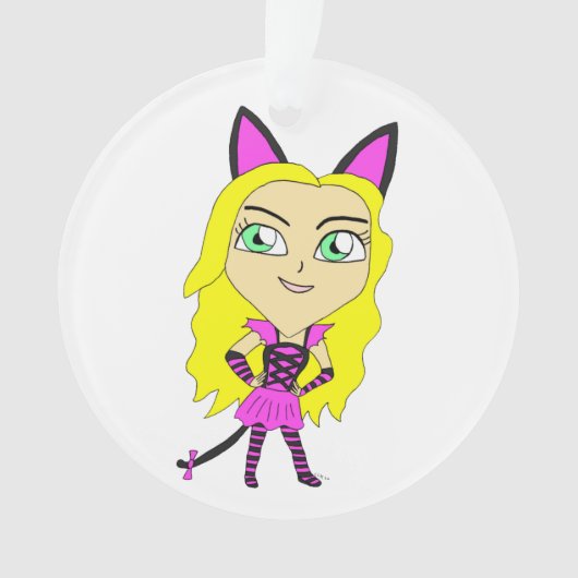 chibi catgirl ornament (voorkant)