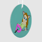 chibi catgirl ornament (voorkant)