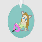 chibi catgirl ornament (voorkant)