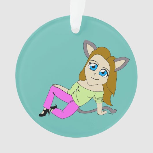 chibi catgirl ornament (voorkant)