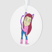 chibi catgirl ornament (voorkant)