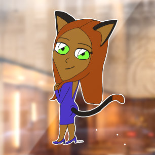 chibi catgirl raamsticker