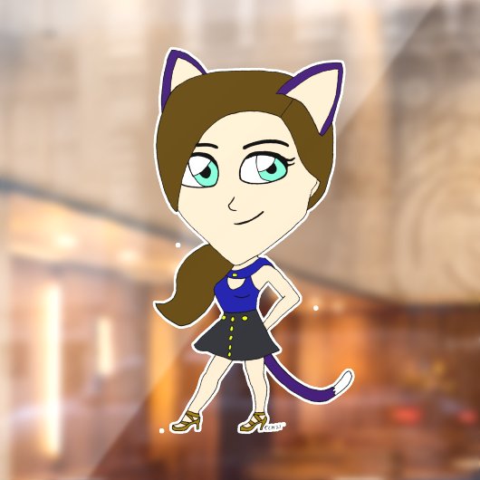chibi catgirl raamsticker (Vel 2)