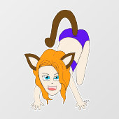 chibi catgirl raamsticker (Vel)