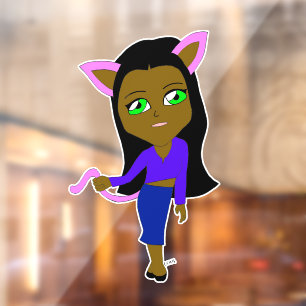 chibi catgirl raamsticker