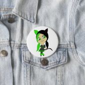 chibi catgirl ronde button 7,6 cm (In situ)