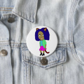 chibi catgirl ronde button 7,6 cm (In situ)