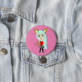 chibi catgirl ronde button 7,6 cm (In situ)