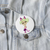 chibi catgirl ronde button 7,6 cm (In situ)