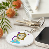 chibi catgirl sleutelhanger (Voorkant Rechts)