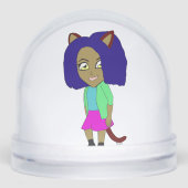 chibi catgirl sneeuwbol (Voorkant)