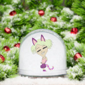 chibi catgirl sneeuwbol (Kerstmis)