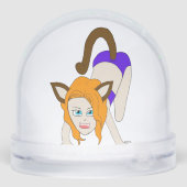 chibi catgirl sneeuwbol (Achterkant)