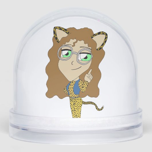 chibi catgirl sneeuwbol (Voorkant)