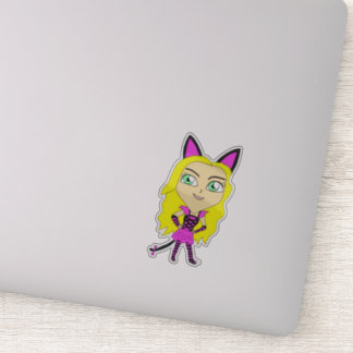 chibi catgirl sticker