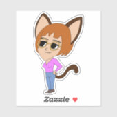 chibi catgirl sticker (Vel)