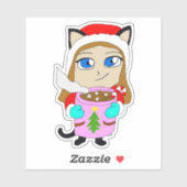 chibi catgirl sticker (Vel)