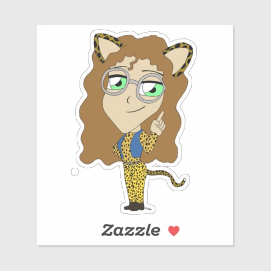 chibi catgirl sticker (Vel)