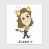 chibi catgirl sticker (Vel)