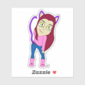 chibi catgirl sticker (Vel)