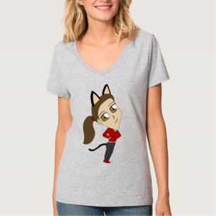 chibi catgirl t-shirt