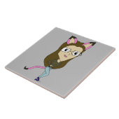 chibi catgirl tegeltje (Zijkant)