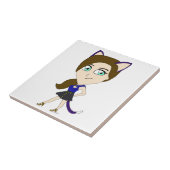 chibi catgirl tegeltje (Zijkant)