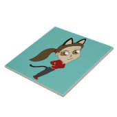 chibi catgirl tegeltje (Zijkant)