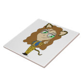 chibi catgirl tegeltje (Zijkant)