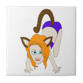 chibi catgirl tegeltje (Voorkant)