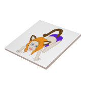 chibi catgirl tegeltje (Zijkant)