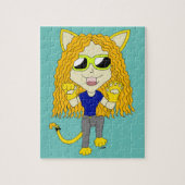 Chibi Catgirl with paws Legpuzzel (Verticaal)