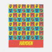 Chibi Catoman Character Poses Fleece Deken (Voorkant)