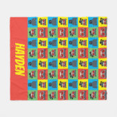 Chibi Catoman Character Poses Fleece Deken (Voorkant (Horizontaal))