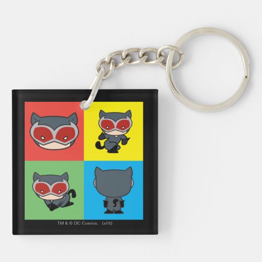 Chibi Catoman Character Poses Sleutelhanger (Achterkant)