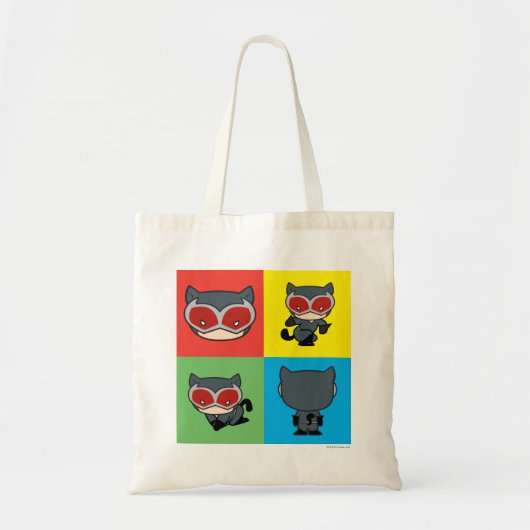 Chibi Catoman Character Poses Tote Bag (Voorkant)