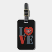 Chibi Catoman LOVE Bagagelabel (Voorkant verticaal)