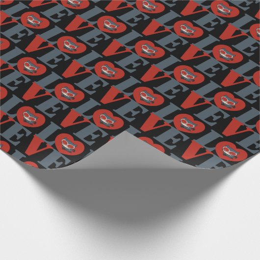 Chibi Catoman LOVE Cadeaupapier (Hoek)