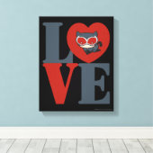Chibi Catoman LOVE Canvas Afdruk (Insitu (Houten vloer))