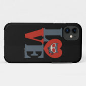 Chibi Catoman LOVE Case-Mate iPhone Case (Achterkant (horizontaal))