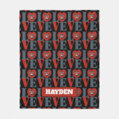 Chibi Catoman LOVE Fleece Deken (Voorkant)