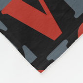 Chibi Catoman LOVE Fleece Deken (Hoek)