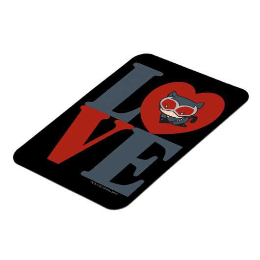 Chibi Catoman LOVE Magneet (Linkerzijde)