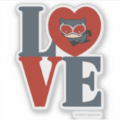 Chibi Catoman LOVE Sticker (Voorkant)