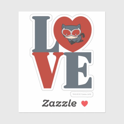 Chibi Catoman LOVE Sticker (Vel)