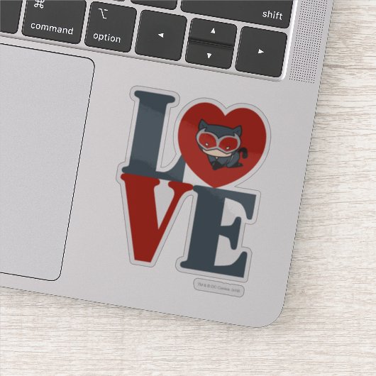 Chibi Catoman LOVE Sticker (Detail)