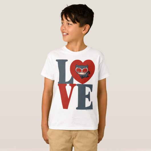 Chibi Catoman LOVE T-shirt (Voorkant volledig)